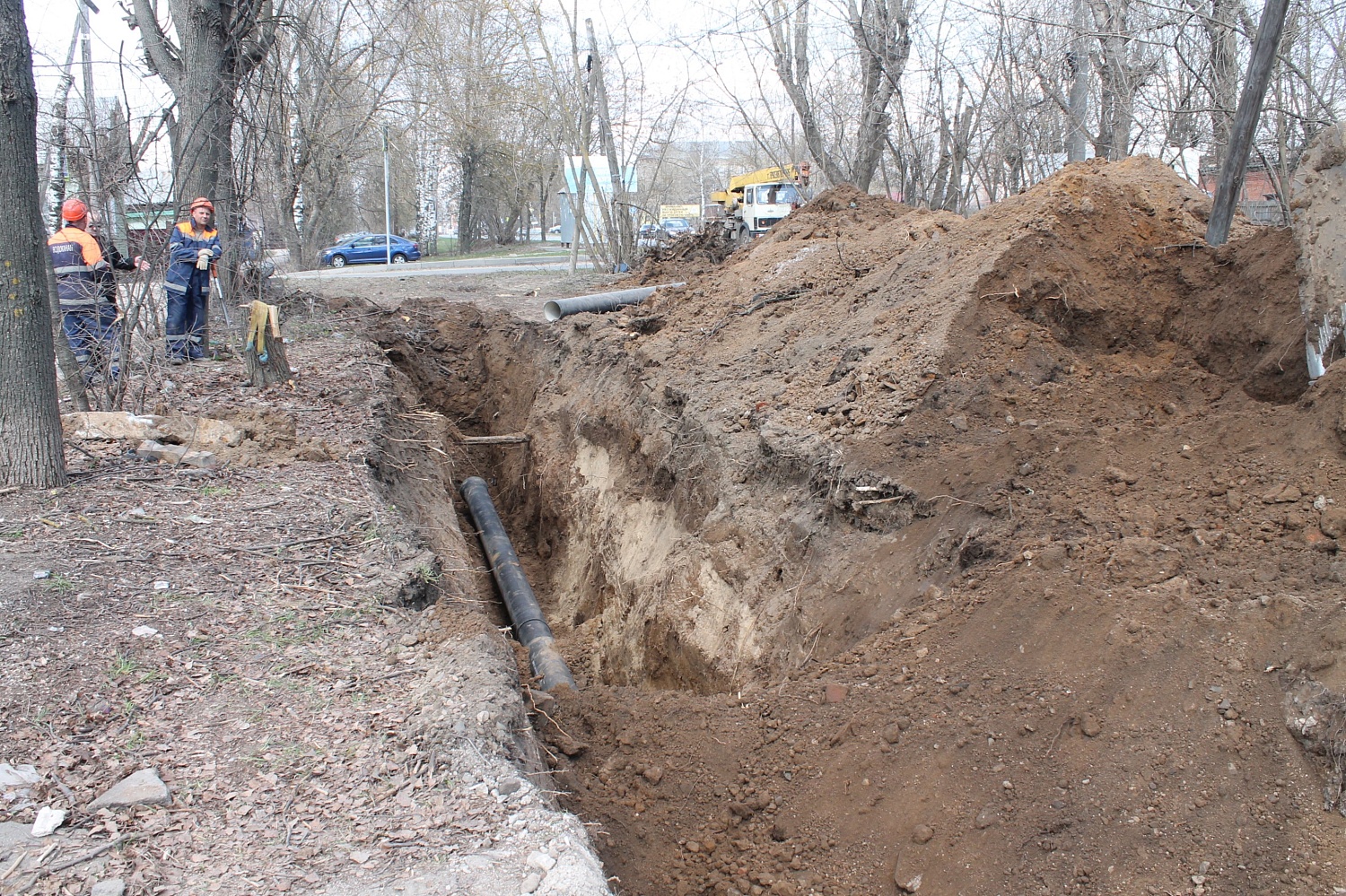 Замена водопровода на ул. Некрасова в Иванове близится к завершению